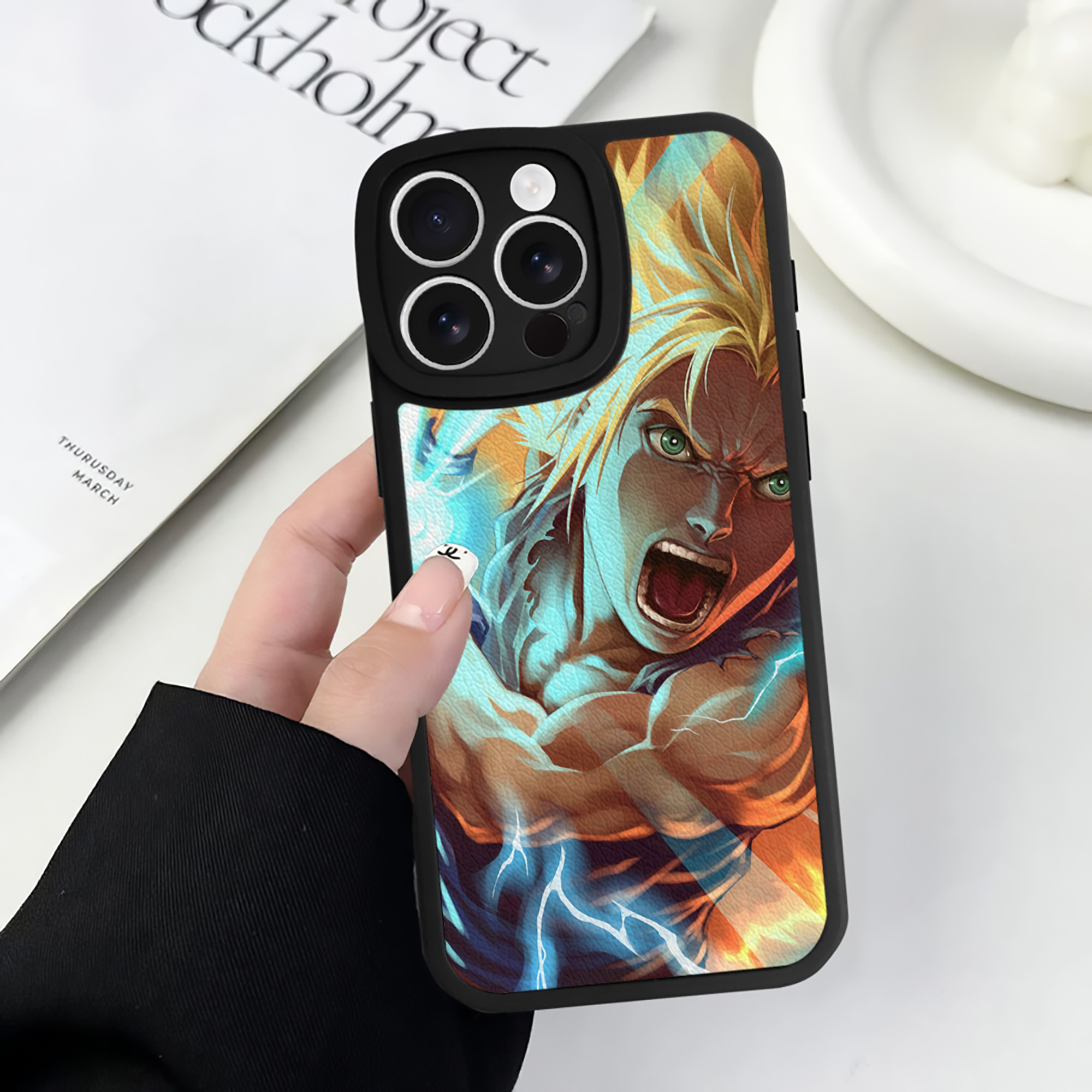 （画像用） ドラゴンボール DRAGON BALL 【iPhone 16シリーズ対応】シリコンスマホケース（レザー調） 材質：シリコン